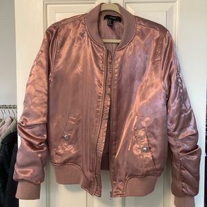 Rose Gold Bomber Jacket